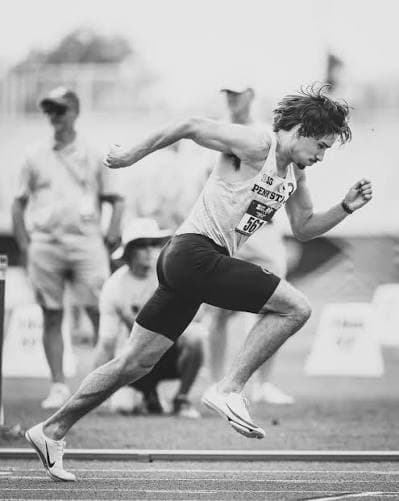 Niko Schultz preparing to race